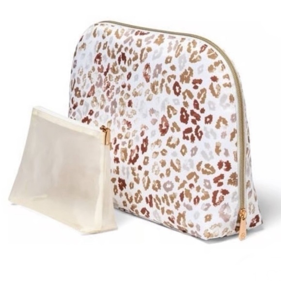 Sonia Kashuk Animal Print Dome  Zipper Case Plus Small Mesh Zipper Bag - Picture 2 of 8